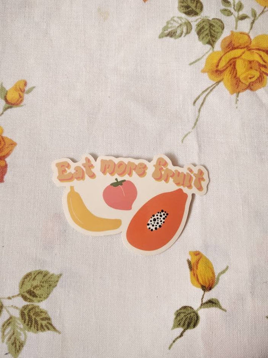 eat more fruit - vinyl sticker
